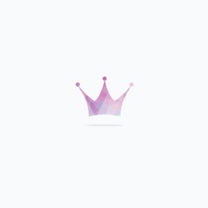 Colorful crown logo design, abstract king crown vector icon.	