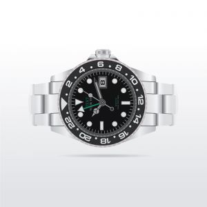 Luxury Wrist Watch vector illustration. Expensive clock time vector icon.