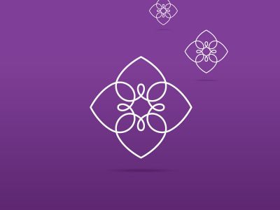 Heart logo design icon, luxury jewelry vector illustration. Expensive floral diamond icon.	