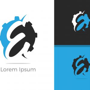 E. E monogram logo. E letter logo design vector illustration template. E logo vector.