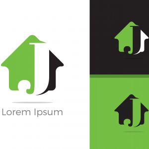 J. J monogram logo. J letter logo design vector illustration template.