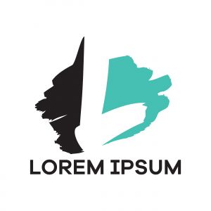 L letter logo design, Letter L in rough stroke shape vector illustration	