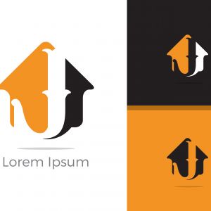 J. J monogram logo. J letter logo design vector illustration template.