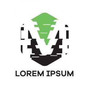 M letter logo design. Letter m in hexagonal shape vector illustration.	