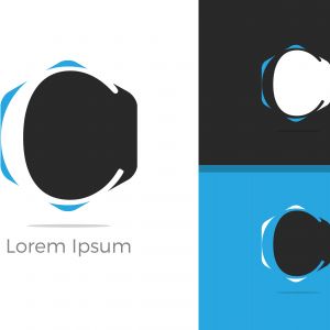 C. C monogram logo. C letter logo design vector illustration template. C logo vector.