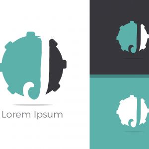 J. J monogram logo. J letter logo design vector illustration template.