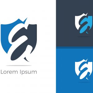 E. E monogram logo. E letter logo design vector illustration template. E logo vector.