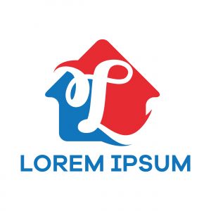 L letter logo design, Letter L in house shape vector illustration	