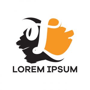 L letter logo design, Letter L in rough stroke shape vector illustration	