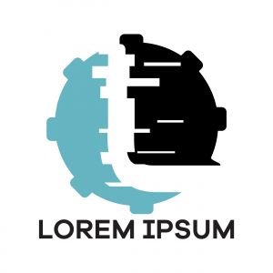 L letter logo design, Letter L in gear vector illustration, mechanic and automobile logo icon.	