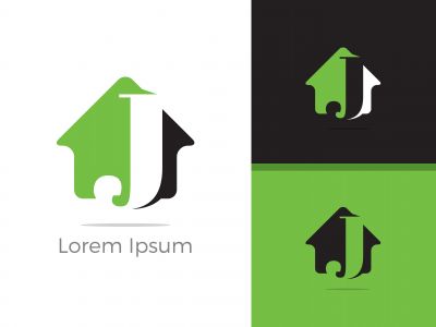 J. J monogram logo. J letter logo design vector illustration template.