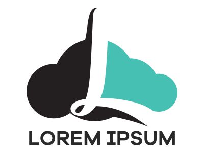 L letter logo design, Letter L in Sky shape vector illustration	