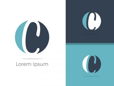 C. C monogram logo. C letter logo design vector illustration template. C logo vector.