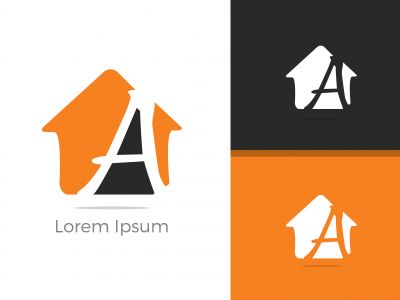 A Logo, A Logo Design, Initial A Logo, Circle A Logo, Real Estate Logo, Letter A Logo,