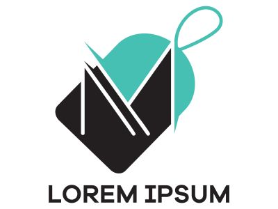 M letter logo design. Letter m in sale/discount tag vector illustration.	