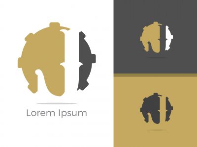 J. J monogram logo. J letter logo design vector illustration template.