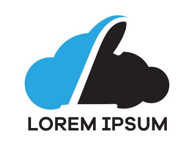 L letter logo design, Letter L in Sky shape vector illustration	