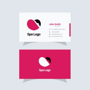 Beauty and fashion vector logo and spa salon lady in heart vector illustration.	