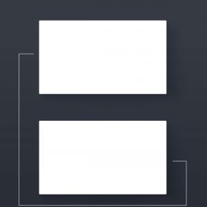 Business card mock up design vector. White paper card vector mockup. logo presentation placement file.	