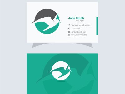 Bird vector logo and business card, eagle logo	