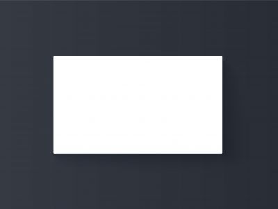 Business card mock up design vector. White paper card vector mockup. logo presentation placement file.