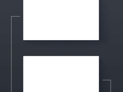 Business card mock up design vector. White paper card vector mockup. logo presentation placement file.	