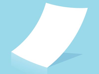 Mockup blank white paper page A4 size with shadow. Vector A3 size paper mock up isolated on gray background.