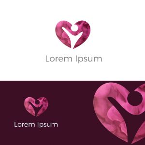 Colorful Happy home real estate vector logo icon, apartment for students, charity support poor orphanage house logo.