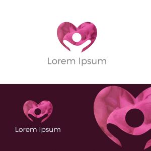 Colorful Happy home real estate vector logo icon, apartment for students, charity support poor orphanage house logo.