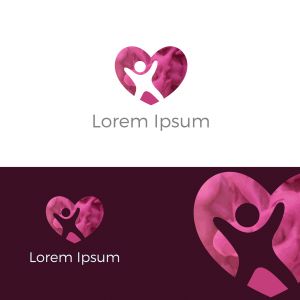 Colorful Happy home real estate vector logo icon, apartment for students, charity support poor orphanage house logo.