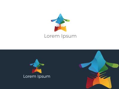 Handshake in home vector logo design, peace love and friendship illustration, real estate agreement sign.	