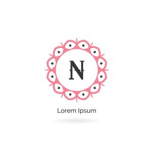 Cosmetic N letter logo design. Luxury hotel letter n vector monogram. Salon and massage center icon.