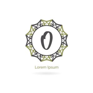 O letter logo design. Cosmetic and beauty brand letter o vector monogram. decorative lace style circle illustration..