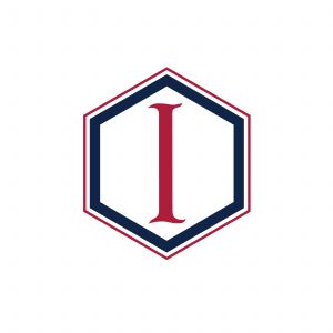 T Letter colorful logo in the hexagonal. Polygonal letter T	