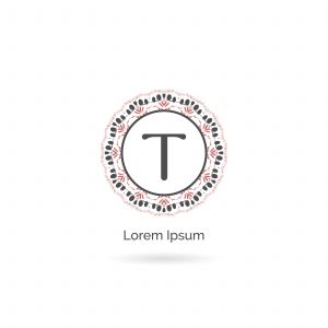 Beauty, Spa and Salon letter T vector icon design. Luxury T letter logo. Vector illustration decorative and ornamental monogram.