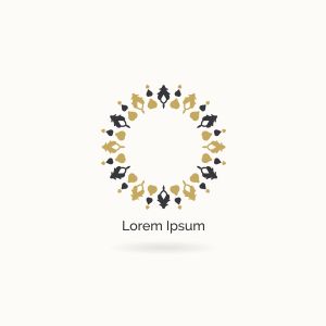 Mandala vector logo design. Round decorative and geometric emblem. Luxury floral and flower style emblem.	