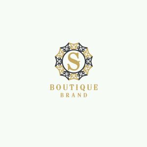 Luxury letter S monogram vector logo design. mandala and ornamental illustration. Cosmetics and beauty products icon.
