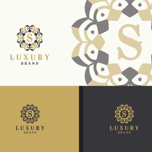  Luxury letter S monogram vector logo design. mandala and ornamental illustration. Cosmetics and beauty products icon.