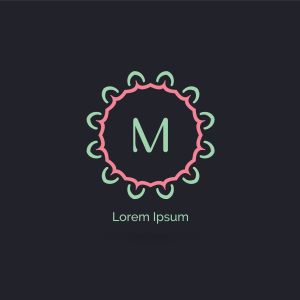 Ornamental and decorative letter M logo vector design. Luxury hotel M letter logo design. flower and floral style concept.