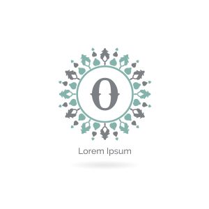O letter logo design. Cosmetic and beauty brand letter o vector monogram. decorative lace style circle illustration..