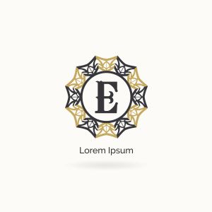 Golden J letter logo design. Luxury letter j monogram. Cosmetics and beauty product mandala illustration.	