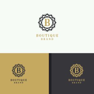  Golden letter B monogram vector logo design. mandala and ornamental illustration. Floral and flower style circle icon.