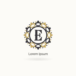 Golden J letter logo design. Luxury letter j monogram. Cosmetics and beauty product mandala illustration.	
