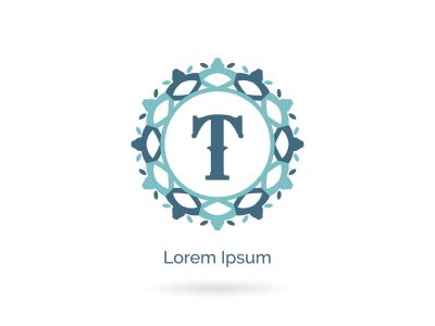 Beauty, Spa and Salon letter T vector icon design. Luxury T letter logo. Vector illustration decorative and ornamental monogram.