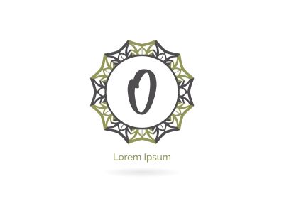 O letter logo design. Cosmetic and beauty brand letter o vector monogram. decorative lace style circle illustration..