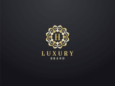 Luxury letter H monogram vector logo design. mandala and elegant logo. Letter H in floral and flower style circle,
