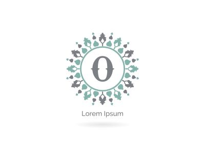 O letter logo design. Cosmetic and beauty brand letter o vector monogram. decorative lace style circle illustration..