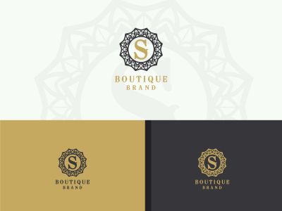 Luxury letter S monogram vector logo design. mandala and ornamental illustration. Cosmetics and beauty products icon.
