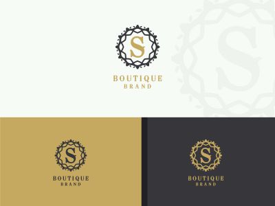  Luxury letter S monogram vector logo design. mandala and ornamental illustration. Cosmetics and beauty products icon.