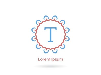 Beauty, Spa and Salon letter T vector icon design. Luxury T letter logo. Vector illustration decorative and ornamental monogram.